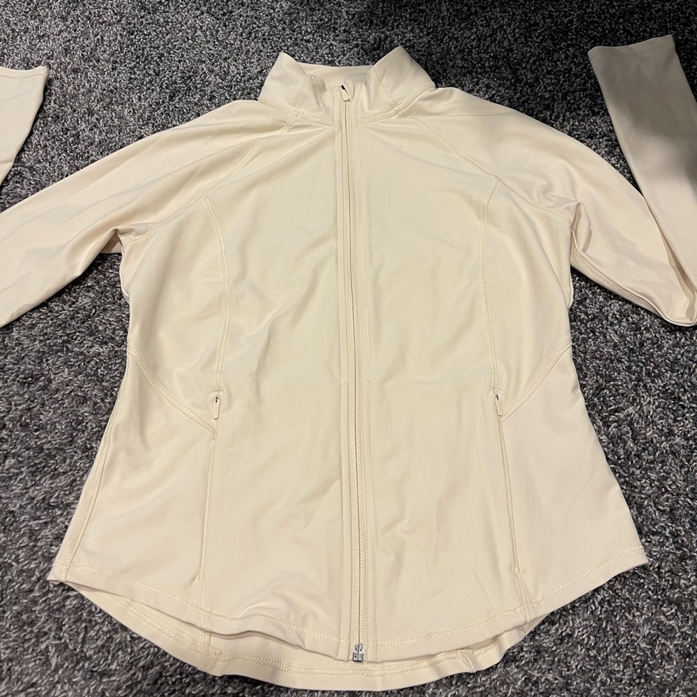 Old Navy Cream Full-Zip Jacket